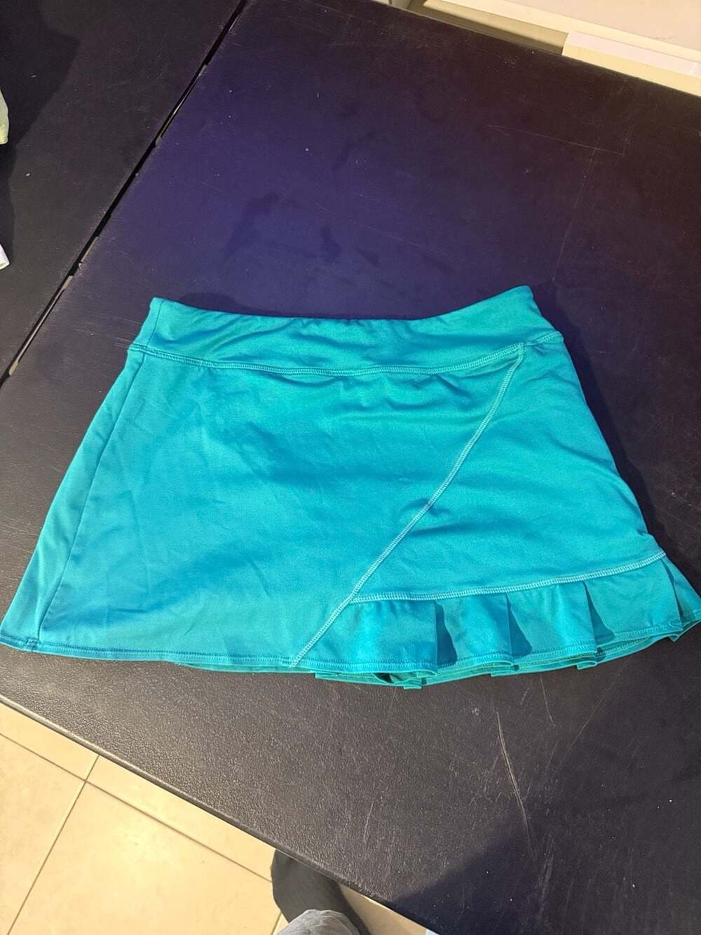 Lola Women's Ruffle Hem Athletic Golf and Tennis Skort Teal